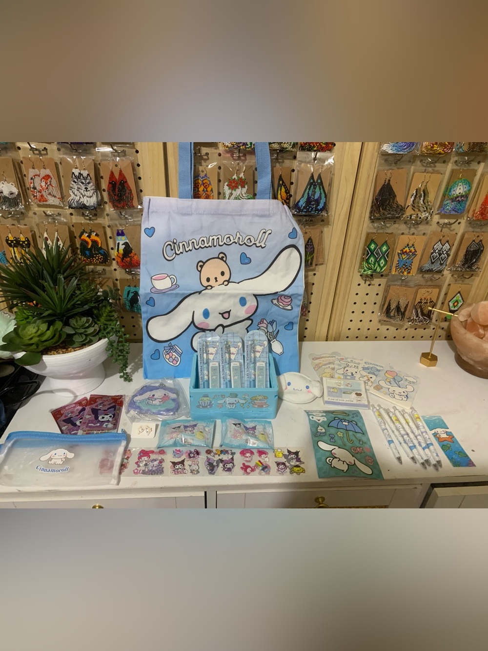 Box #72 Sanrio Cinnamoroll Light Blue & White Tote with Matching Accessories
